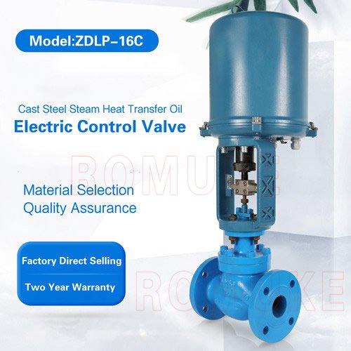 Cast steel electric control valve