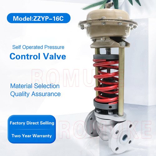 Self operated pressure control valve