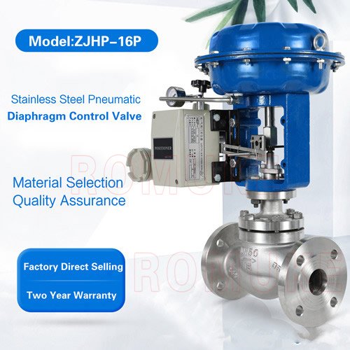 Stainless steel pneumatic control valve