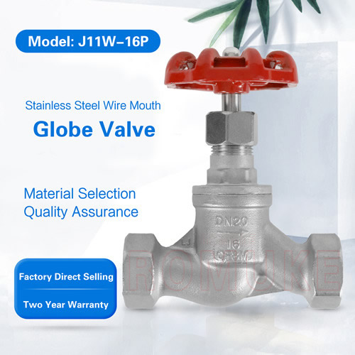 Stainless steel wire mouth globe valve