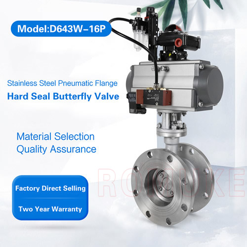 Stainless steel pneumatic butterfly valve